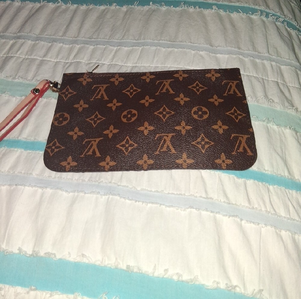 Brown Monogram Wristlet with Strap. Firm Price, No Bundle Discount - Picture 6 of 14
